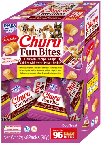 INABA Churu Fun Bites wrap csirke&édesburgonya töltelékkel 8x12g