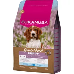   Eukanuba gabonamentes Small&medium Breeds száraz kutyaeledel kölyök tengeri hal 3kg
