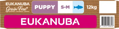 Eukanuba gabonamentes Small&medium Breeds száraz kutyaeledel kölyök tengeri hal 12kg