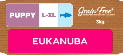 Eukanuba gabonamentes Large Breeds száraz kutyaeledel kölyök tengeri hal 3kg