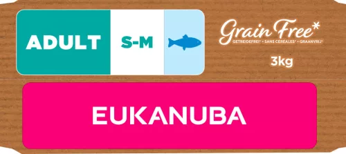 Eukanuba gabonamentes Small&medium Breeds száraz kutyaeledel felnőtt tengeri hal 3kg