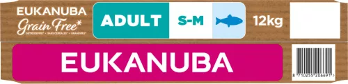 Eukanuba gabonamentes Small&medium Breeds száraz kutyaeledel felnőtt tengeri hal 12kg