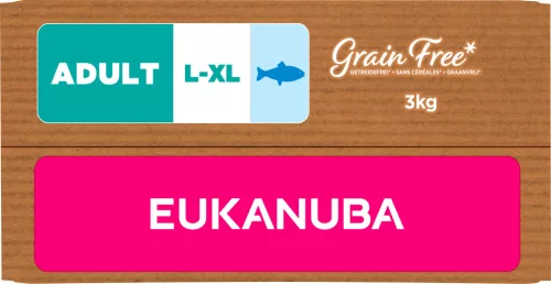 Eukanuba gabonamentes Large Breeds száraz kutyaeledel felnőtt tengeri hal 3kg