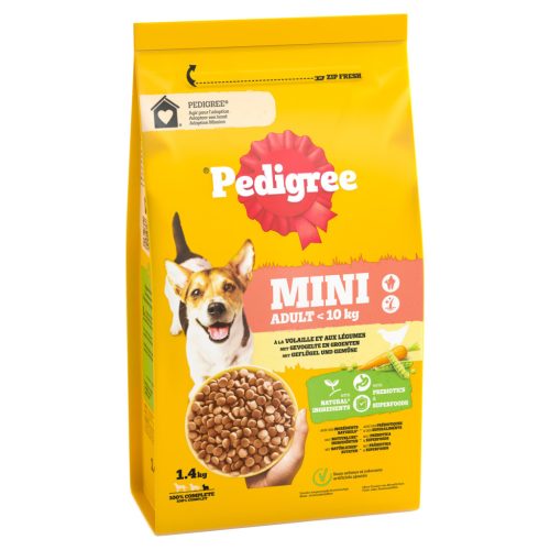 Pedigree Small adult száraz kutyaeledel szárnyas&zöldség 1,4kg