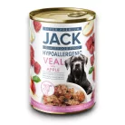 JACK hipoallergén nedves kutyaeledel borjú&alma konzerv 12x400g