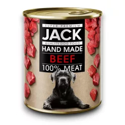 JACK 100% marhahús konzerv nedves kutyaeledel 8x800g