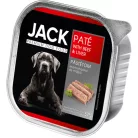 JACK gabonamentes nedves kutyaeledel marha&máj pástétom tálka 12x150g