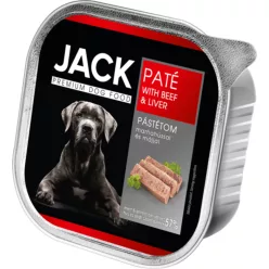   JACK gabonamentes nedves kutyaeledel marha&máj pástétom tálka 12x150g