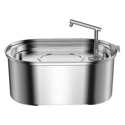 Rojeco rozsdamentes acél macska itatókút 3,2l