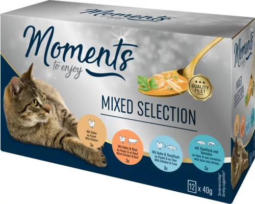Moments Soup macska tasak MP vegyes 12x40g