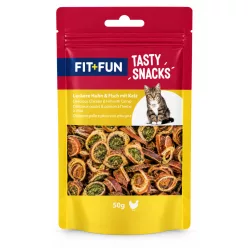   Fit+Fun Halloween Tasty Snacks Meat&Crunchy mix macska jutalomfalat 50g