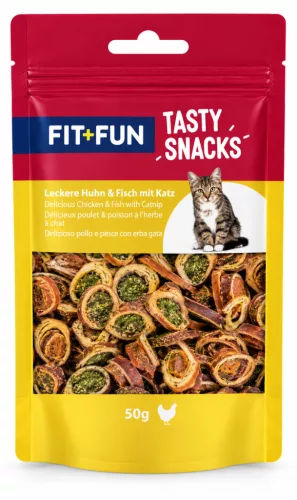 Fit+Fun Halloween Tasty Snacks Meat&Crunchy mix macska jutalomfalat 50g