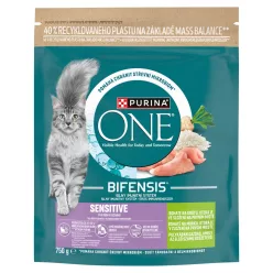   Purina ONE Bifensis Sensitive száraz macskaeledel pulyka 750g