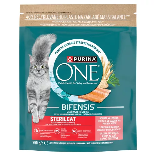 Purina ONE Bifensis Sterilcat száraz macskaeledel lazac 750g