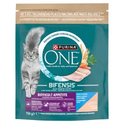  Purina ONE Bifensis Difficult Appetite száraz macskaeledel tőkehal&pisztráng 750g