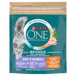   Purina ONE Bifensis Coat & Hairball száraz macskaeledel csirke 750g