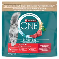   Purina ONE Bifensis Sterilcat száraz macskaeledel marha 1,4kg