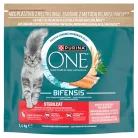Purina ONE Bifensis Sterilcat száraz macskaeledel lazac 1,4kg
