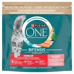   Purina ONE Bifensis Sterilcat száraz macskaeledel lazac 1,4kg