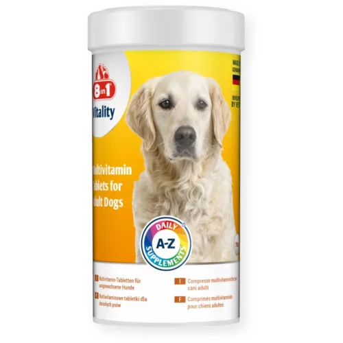 8in1 Vitality Multivitamin tabletta felnőtt kutyák számára 70 db