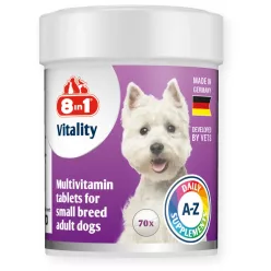   8in1 Vitality Multivitamin tabletta kistestű felnőtt kutyák számára 70 db