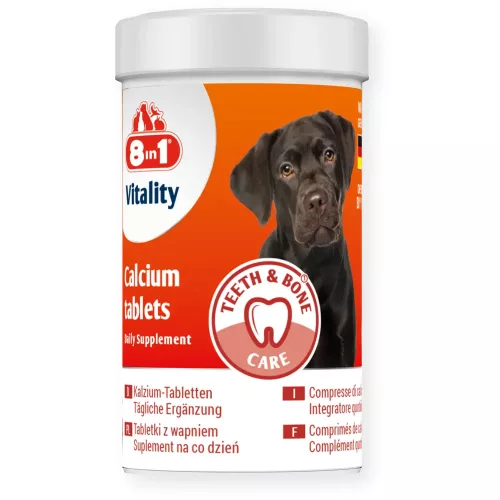 8in1 Vitality Kalcium tabletta kutyák számára 155 db