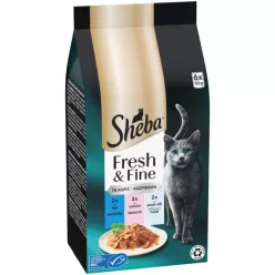Sheba F&F macska tasak MP halas 6x50g