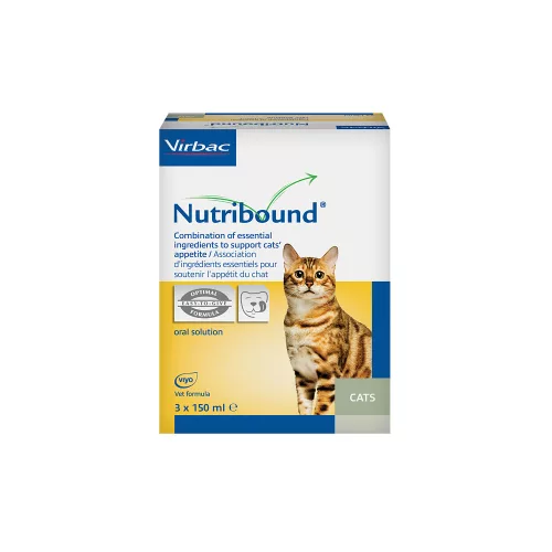 Virbac Nutribound felépülést segítő kiegészítő eledel macskáknak oldat 3x150ml