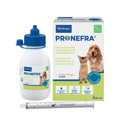 Virbac Pronefra oldat vesetámogató kiegészítő eledel kutyáknak és macskáknak 60ml