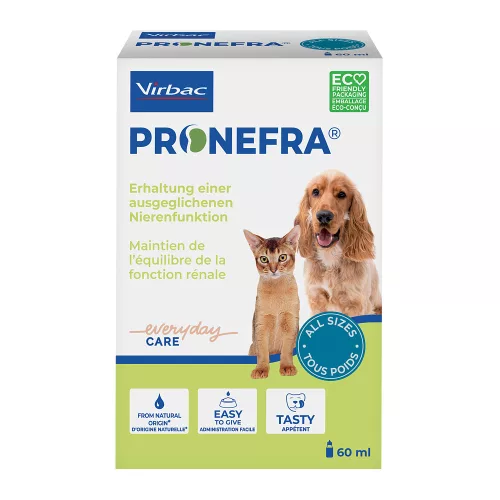 Virbac Pronefra oldat vesetámogató kiegészítő eledel kutyáknak és macskáknak 60ml
