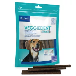   Virbac Veggiedent Fr3sh rágócsont kutya kiegészítő eledel M 15db 350g