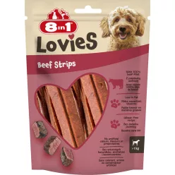 8in1 Lovies kutya jutalomfalat marhahús csíkok 80g