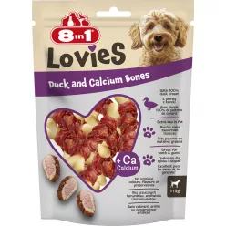 8in1 Lovies kutya jutalomfalat kacsa kálciumcsont 80g