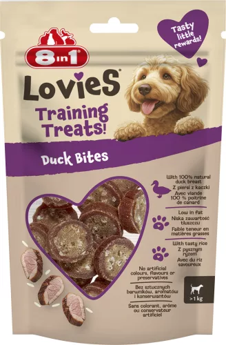 8in1 Lovies kutya jutalomfalat kacsa 90g