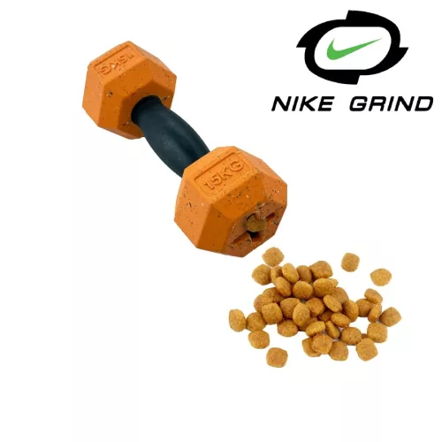 Nike Grind tölthető kutyajáték Dumbbell narancssárga S