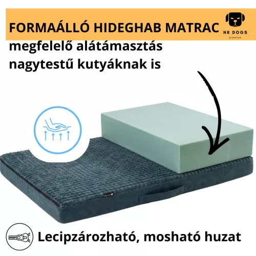 NRDOGS Gomez vízhatlan fekhely zöld M 60x80cm