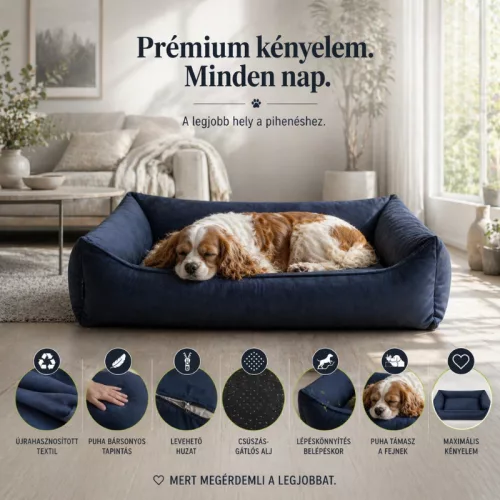 NRDOGS Basket Gaia fekhely Deep Blue L 103x71cm