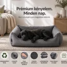 NRDOGS Basket Gaia fekhely Silver S 63x58cm
