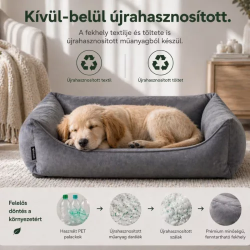 NRDOGS Basket Gaia fekhely Silver S 63x58cm