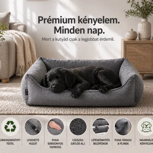NRDOGS Basket Gaia fekhely Silver L 103x71cm