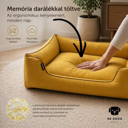 NRDOGS Lux Memory fekhely Honey XL 105x80cm