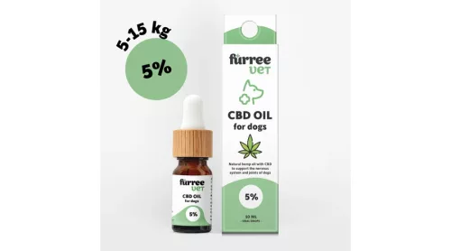 Fürree VET CBD olaj 5% 15kg alatti kutyáknak 10ml