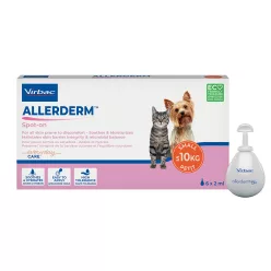   Virbac Allerderm bőrápoló spot-on kutyáknak és macskáknak 6x2ml