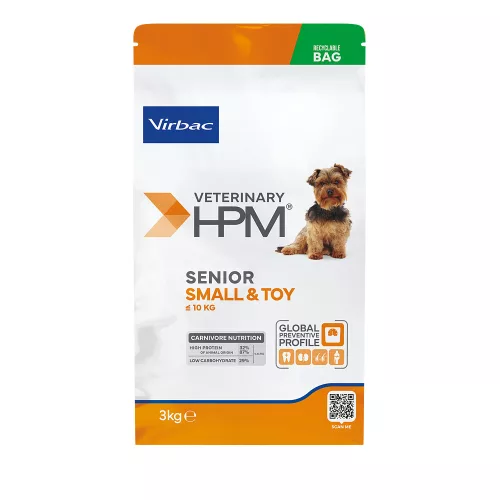 Virbac Veterinary HPM száraz kutyaeledel Small&Toy senior 3kg