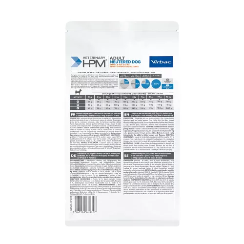 Virbac Veterinary HPM Neutered száraz kutyaeledel Small&Toy adult 400g