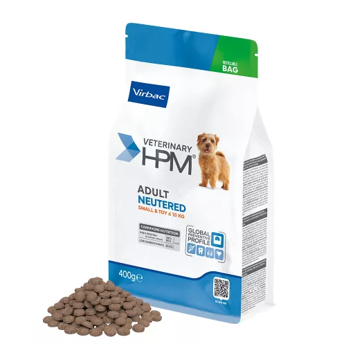 Virbac Veterinary HPM Neutered száraz kutyaeledel Small&Toy adult 400g