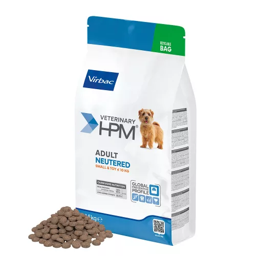 Virbac Veterinary HPM Neutered száraz kutyaeledel Small&Toy adult 1,5kg