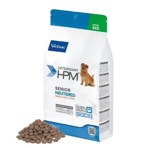 Virbac Veterinary HPM Neutered száraz kutyaeledel Small&Toy senior 1,5kg