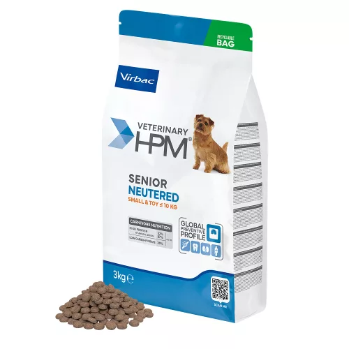 Virbac Veterinary HPM Neutered száraz kutyaeledel Small&Toy senior 3kg