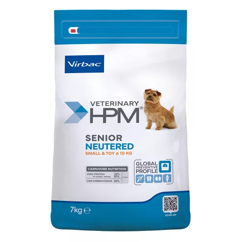 Virbac Veterinary HPM Neutered száraz kutyaeledel Small&Toy senior 7kg